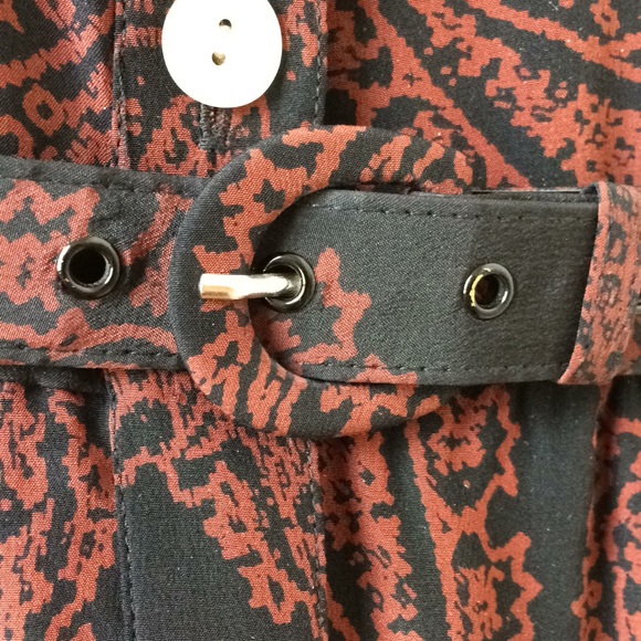 Maggy London vintage silk belted shirt dress - Picture 5 of 8